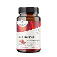 Red Rice Plus Supplement- 240 Vegetable Capsules - Proprietary Blend of Turmeric, Black Pepper, Cayenne Pepper, Ginger Root, and Rosemary - Cholesterol Support