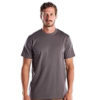 Men's Made in USA Short Sleeve Crew T-Shirt M ASPHALT