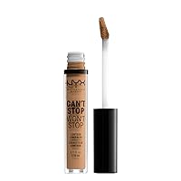 NYX PROFESSIONAL MAKEUP Can't Stop Won't Stop Contour Concealer, 24h Full Coverage Matte Finish - Golden Honey