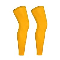 Sports Non Slip Compression Full Knee Leg Long Sleeves for Adult Men Women Thigh Calf Support for Basketball Football