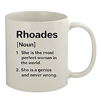 Rhoades Definition The Most Perfect Woman - Ceramic 11oz White Mug