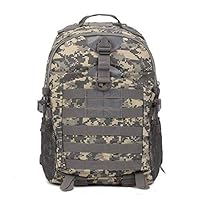 35L Men's Tactical Camping Hiking Backpack Camouflage Waterproof Mountaineering Bags (Color : 003)