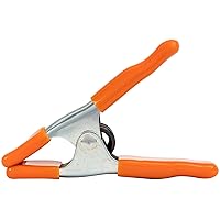 Jorgensen 3201-HT Pony Spring Clamp, 1-Inch, Silver/Orange