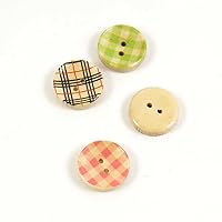 Price per 5 Pieces Sewing Sew On Buttons AD1 Mixed Lattice Depression for clothes in bulk wood Crafts Boutons