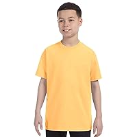 Gildan Boys Heavy Cotton T-Shirt(G500B)-Yellow Haze-L