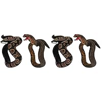 BESTOYARD 4 Pcs 1 Simulation Snake Bracelet Emulational Snakes Ladies Bracelets Creepy Snake Toys Halloween Supplies Halloween Prank Props Rainforest Snake Toy Child Plastic Prom Small Tools
