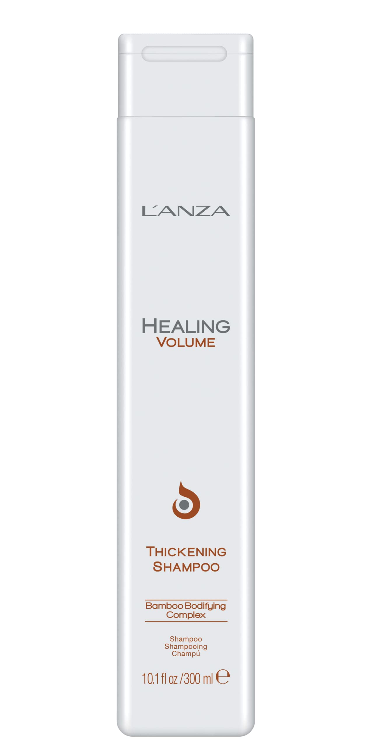 L'ANZA Healing Volume Thickening Shampoo, Boosts Shine, Volume, and Thickness for Fine and Flat Hair, Rich with Bamboo Bodifying Complex and Keratin (10.1 Fl Oz)
