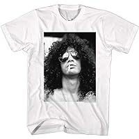 American Classics Slash Musician Black & White Slash Smoking Adult Short Sleeve T-Shirt Graphic Tee