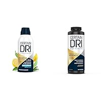 Certain Dri Prescription Strength Clinical Antiperspirant Deodorant Dry Spray & Body Powder for Men and Women, Maximum Sweat Absorption & Moisture Control, 8 Oz, 1 Pack