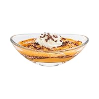 Restaurantware 2 Ounce Mini Glass Bowls 6 Dishwasher-Safe Glass Prep Bowls - Oval Lead-Free Clear Glass Prep Dishes For Desserts Or Appetizers For Spices Condiments Or Ingredients
