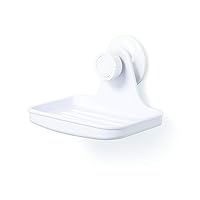 Umbra Flex Soap Dish with Patented Gel-Lock Technology Suction Cup, White
