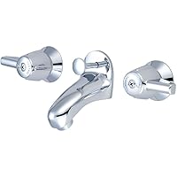 Central Brass 1178-A Two Handle Slant Back Bathroom Faucet in Chrome