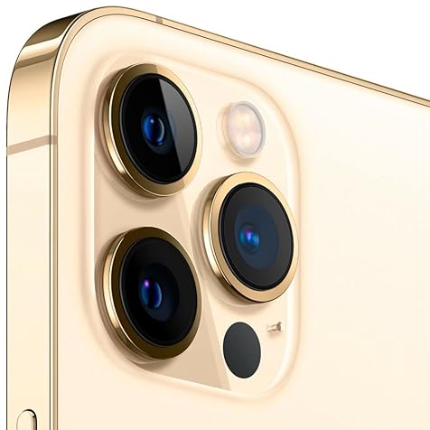 Apple iPhone 12 Pro Max 5G, US Version, 256GB, Gold - Unlocked (Renewed)