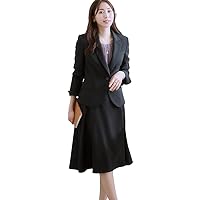 Nissen Women's Skirt Suit, Flared Skirt Suit (Piping Tailored Jacket + Skirt)