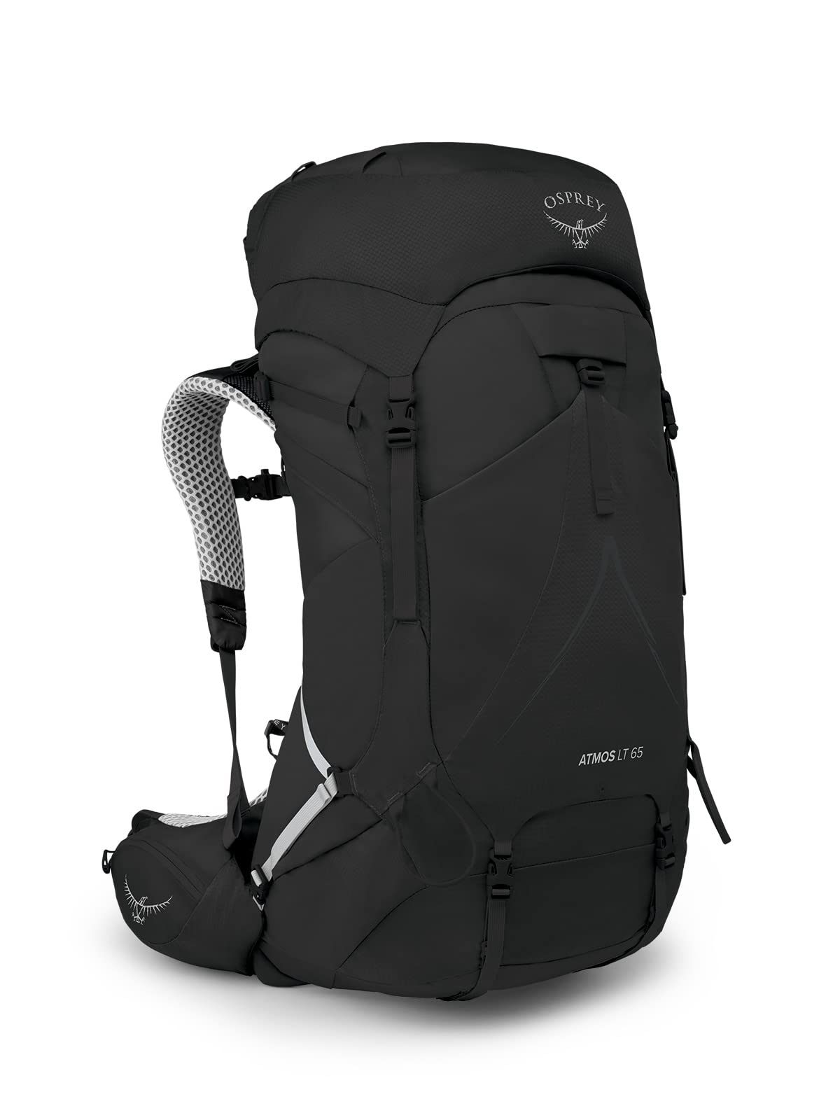 Osprey Atmos AG LT 65L Men's Hiking Backpack, Black, L/XL