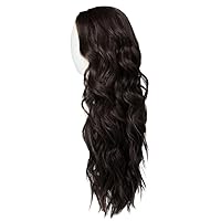 Hairdo Thrill Seeker Long Layered Tousled Waves Wig, Average Cap, R4 Midnight Brown