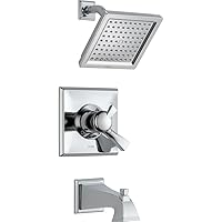 Delta Faucet Dryden 17 Series Dual-Function Tub and Shower Trim Kit with Single-Spray Touch-Clean Shower Head, Chrome T17451 (Valve Not Included)