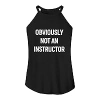 Obviously Not an Instructor Letter Halter Tank Tops Women Summer Sleeveless Racerback Shirts Workout Yoga Cami Tops