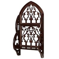 St. Thomas Aquinas Wall Shelf, Dark Brown