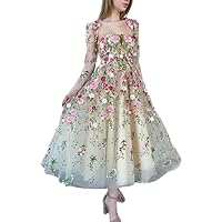 Strapless Removable Sleeves Embroidered Floral Formal Prom Homecoming Graduation Champagne Dress Party Evening Gown