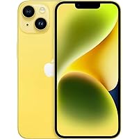 Apple iPhone 14, 128GB, Yellow - GSM Carriers (Renewed)