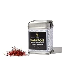Villa Jerada, Moroccan Saffron, from the Atlas Mountains - 2 Gram Tin (Pack of 1) (SAFFRON 1 TIN)