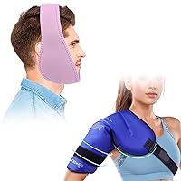 NEWGO Bundle of Jaw Ice Pack and 3D Shoulder Ice Pack