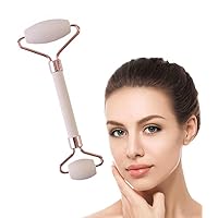 Oil Absorption Face Massager, Jade Roller for Face, Skin Care Facial Roller & Eye Roller for Puffy Eyes, Self Care Health and Beauty Gifts (Rose Gold)