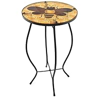 Metal Upright Plant Stand, 21-Inches, Honeybee