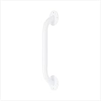 White 12” Grab Bar for Shower & Bathtub, Independence Aid & Ease of Movement — for Elderly, Handicapped or Seniors, 300 lb. Capacity, 1 Bar