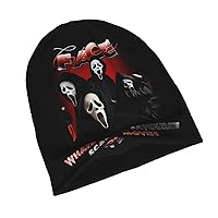Scream Movie Horror Knit Hat Fashion Hip Hop Beanie Winter Warm Sports for Women Men Ski Beanie Hats Black