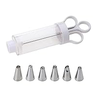 Dessert Cream Piping Nozzles Kits Dessert Decorating Cupcake Frosting Filling Injector With 5 Nozzles Dessert Decorating Set Cupcake Frosting