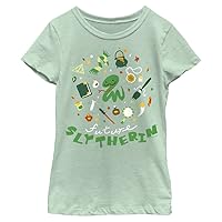 Harry Potter Girl's Slytherin Doodle T-Shirt
