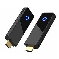 Wireless HDMI Transmitter and Receiver, Portable, 2.4/5GHZ, 1080P@60Hz FHD, 30M/98FT, 1 TX to 4 RX, Streaming Video from Laptop, Camera, Cable Box to HDTV, Projector, Monitor