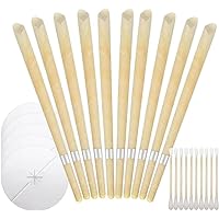 Earwax Removal kit 10 Pcs, Premium Wax Remover Kit with Cotton Swab for Ear Cleaning 10 Pack - Yellow