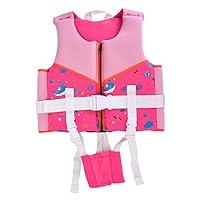 Swim Jackets Kids Swimming Vest Float Suit Buoyancy Aid Swimsuit Boys Girls Swimwear Learning Training Pink Size S Buoyancy Suit