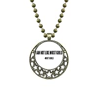 Quote Joke Most Girls Said Pendant Star Necklace Moon Chain Jewelry