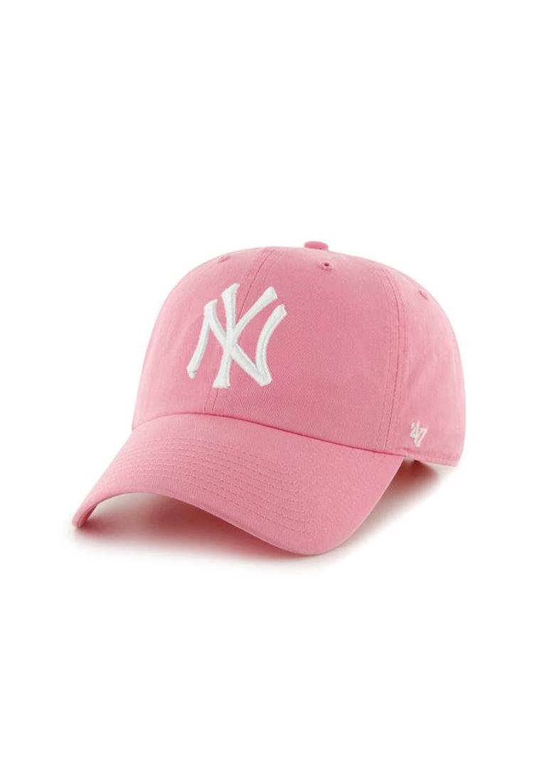 Mũ MLB Monogram Diamond Structure Ball Cap New York Yankees Pink  HN Group