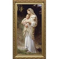 L'Innocence by William Bouguereau - Standard Gold Framed Art Reproduction Print | Made in The USA (8
