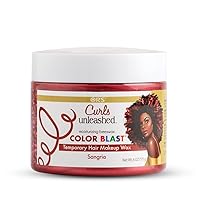 Color Blast Hair Wax, Temporary Curl Defining Wax, Sangria, (6.0 oz)