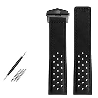 Watchband 22mm Genuine leather bracelet watch strap For TAG HEUER MONACO Series mens wristwatches band fold buckle Nubuck watchbands