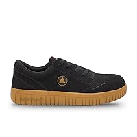 Airwalk Camino Low Top Composite Toe Men’s Industrial Work Shoes, Black/Gum, Size 17, X-Wide, Comfortable & Light Work Shoes for Men, Electric Hazard, Slip Resistant