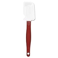 Rubbermaid Commercial Products High Heat Resistant Silicone Heavy Duty Spatula/Food Scraper, 9.5-Inch, 500 Degrees F, Red Handle, for Baking/Cooking/Mixing, Commercial Dishwasher Safe