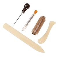 Bookbinding Kits, VENCINK Bookbinding Supplies Hand Book Binding Starter  Tools Kit with Genuine Bone Folder Creaser, Paper Awl, Large-eye Needles,  Waxed Thread, Binding Ribbon, Glue Brush, Steel Ruler - VENCINK