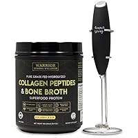 Collagen Peptides & Bone Broth w/Frother & Stand
