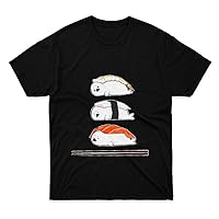 Mens Womens Tshirt Sashimi, Shirt Except Tee It's Apparel Baby Costume Harp Unisex Seals Cotton for Mothers Day, Fathers Day Multicolor
