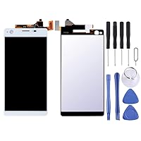 Repair Replacement Parts LCD Display + Touch Panel for Sony Xperia C4(Black) Parts (Color : White)