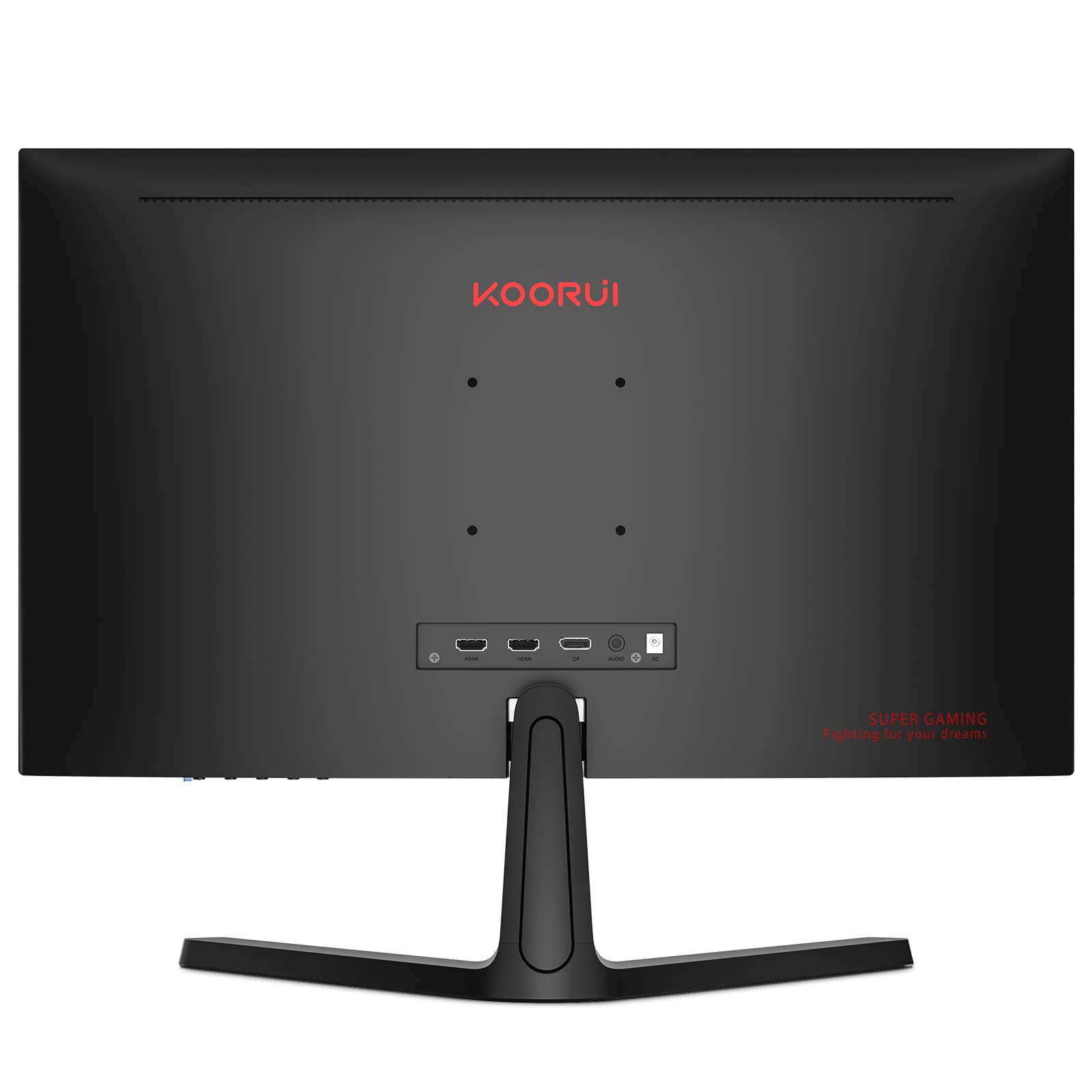 KOORUI 24 Inch Computer Monitor -FHD 1080P Gaming Monitor 165Hz VA 1ms, AdaptiveSync Technology, LED Monitors with Ultra-Thin, HDMI X2 /DP, VESA Compatible, Eye Care 24E4