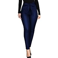 Womens High Waist Faux Leather Pants Leggings Women Large Size High Waisted Slim Leather Pants Casual Stretch