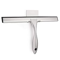 All-Purpose Shower Squeegee for Shower Doors, Bathroom, Window and Car Glass - Stainless Steel, 10 Inches